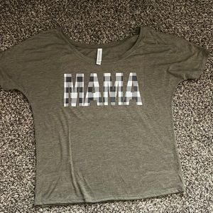 Bella canvas mama shirt
